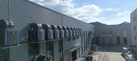 Système de refroidissement par Ventilation d'air supérieur mural 220V/380V refroidisseur d'air par évaporation fermes porcines maisons de volaille pompe pour plantes industrielles