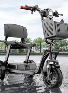 Triciclo Elettrico Pieghevole con Motore da 1000W, Potente <span class=keywords><strong>e</strong></span> a Lunga Autonomia, Bicicletta a 3 Ruote per Pendolarismo <span class=keywords><strong>e</strong></span> Shopping - Product Image 4