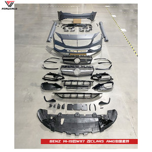 Fornitura Diretta Paraurti Anteriore Paraurti Posteriore Cofano Faro Minigonne Laterali per <span class=keywords><strong>Mercedes</strong></span> Benz Classe <span class=keywords><strong>CLA</strong></span> <span class=keywords><strong>W117</strong></span> 17-19 a AMG CLA45 - Product Image 2