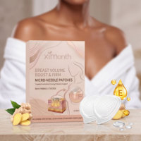 Patch Microneedle pour l'Augmentation Mammaire, Lifting du Buste, Prévient le Relâchement, Modelant, Hydratant, Raffermissant, Patch Améliorateur de Poitrine pour des Seins Plus Volumineux