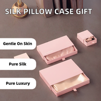 Taie d'oreiller de luxe en soie de mûrier 100 % biologique, 22 mommes, avec logo brodé, pour la maison, l'hôtel, l'hôpital, écologique, coffret cadeau inclus
