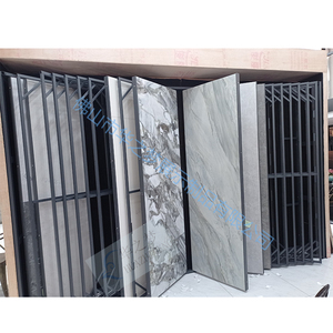 Nhà máy tùy chỉnh trang chuyển bảng điều khiển phiến đá cẩm thạch hiển thị giá cánh bảng lớn Gốm gạch đá hiển thị đứng - Product Image 5