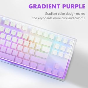 ที่ครอบแป้นพิมพ์อะคริลิคสีม่วงไล่ระดับสีแบบทันสมัยสำหรับตกแต่งโรงงานขายส่ง - Product Image 2