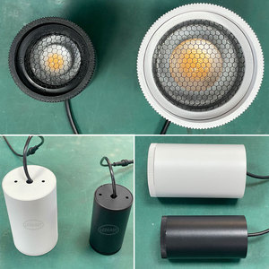 LEDEAST DLS56A Diamètre 75mm Cylindrique 15-55D Zoom Spot Light Anti-éblouissement 3000k 20W pour Magasin de Vêtements Plafonnier <span class=keywords><strong>LED</strong></span> - Product Image 3