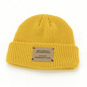 High Quality Custom Unisex Acrylic Skull Knit Cuff Adjustable Beanie <b>Winter</b> Hat Multi Color Button <b>Decoration</b> Luxury Bulk Beanie - Product Image 2