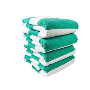 Toalla de playa de algodón 90x180cm 900g a rayas extra grande gruesa de algodón puro para uso en la playa - Product Image 5