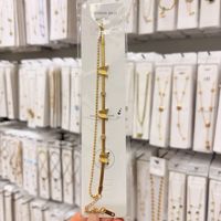 Gelang Baja Anti Karat Lapis Emas 18K Laris Manis, Tahan Kusam, Berbagai Model, Perhiasan Wanita untuk Pemakaian Sehari-hari, Tersedia Grosir