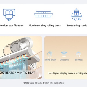 Aspirateur à matelas portable puissant 15Kpa avec aspiration puissante, chauffage à air chaud, lumière UV, éliminateur d'acariens, contrôleur pour lit - Product Image 6