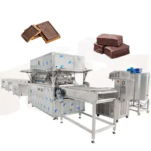 Oceaan Multifunctionele Automatische Bar Donut Enrobe Machine Koeling Tunnel Datum Coating Lijn Met Chocolade