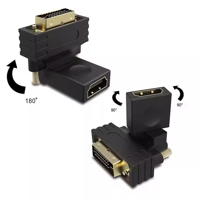 DVI to  adapter High quality DVI to  compatible plug to female adapter New24 1 female adapter