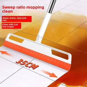 Vente chaude multifonction rotatif peu encombrant conception suspendue TPR Silicone <span class=keywords><strong>balai</strong></span> Orange facile à nettoyer fenêtre essuie-glace - Product Image 3