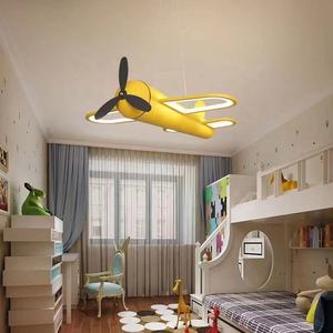 Lustre Led moderne, éclairage d'avion bleu jaune, lampe pour <span class=keywords><strong>chambre</strong></span> d'enfant, bébé garçon, éclairage de maison - Product Image 3