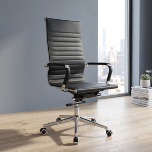 Executive High Back Office <b>Chair</b> Ergonomic Rotating Leather <b>Wing</b> Back Desk Seat for Home Office - Product Image 6