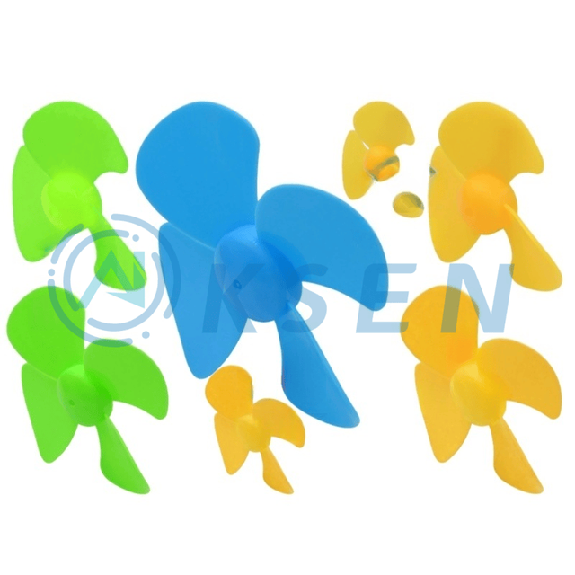 AI-KSEN High Quality Three Bladed Four Bladed Propeller 2.0mm Hole Fan Blade Boat Propeller Technology Manufacturing Motor
