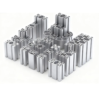 Extrusion d'aluminium série 40 4040 4080 40120, profilé à fente en T pour système de charpente modulaire