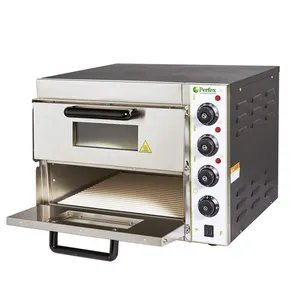 Piastra Pizza Forno Elettrico Per Pizza (Tutto In Acciaio Inox) EPO-2S Commerciale Pietra Riscaldamento Forno