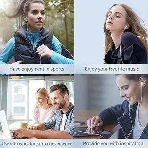 Audífonos Intrauditivos con <span class=keywords><strong>Cable</strong></span> Compatibles con <span class=keywords><strong>iPhone</strong></span> 14/<span class=keywords><strong>13</strong></span>/12, Chipset JL, Micrófono, Ligeros, Interfaz de PVC, <span class=keywords><strong>Cable</strong></span> de 1.2m - Product Image 4