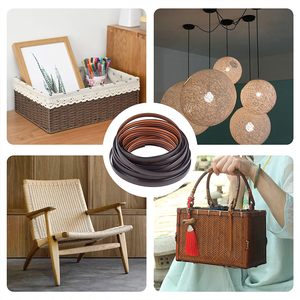 Material de tejido marrón blanqueado de alta calidad, Mimbre sintético de ratán en venta - Product Image 3