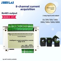 Module d'acquisition de données actuel avec détection AC, 8 canaux, RS485, alarme SMS de surcharge, rappel téléphonique, application 4G à distance, modèle JBLGK-4R-8I