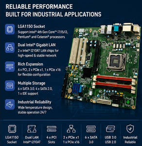 แอดแวนเทค AIMB-784G2 ATX เมนบอร์ดอุตสาหกรรม DDR4 รีเฟอร์บิช LGA1150 ชิปเซ็ต <span class=keywords><strong>Q87</strong></span> 6 SATA III - Product Image 3