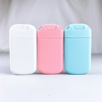 Flacon pulvérisateur de parfum en plastique de 20 ml et 30 ml, couleurs personnalisées, format carte de crédit, pour les soins cosmétiques de la peau