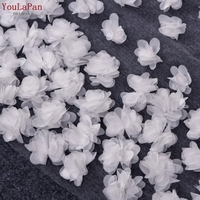 YouLaPan V93M romantique Organza fleurs Long voile traînant blanc ivoire monocouche cathédrale mariage voile de mariée