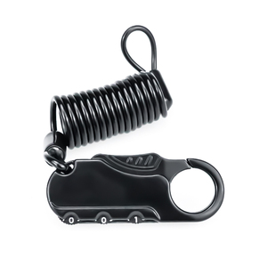 Candado ajustable para casco de motocicleta 8080, 4 colores disponibles, fabricante OEM, <span class=keywords><strong>Cable</strong></span> de acero de aleación de Zinc, Mini candado portátil para bicicleta