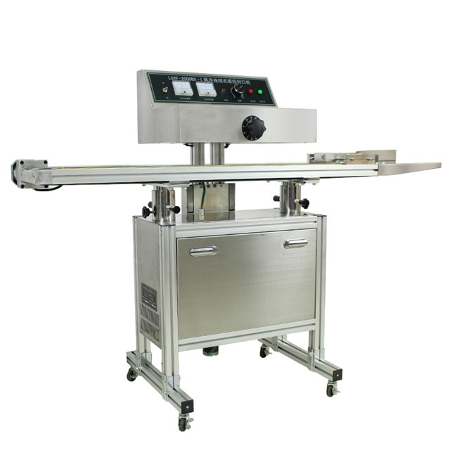 YTK Fully Automatic Electromagnetic Aluminum Foil Plastic Bottle Continuous Induction Sealing Machine With Conveyor