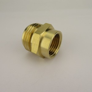 Conector de Manguera de Jardín de Latón de 3/4 Pulgadas Macho GHT a 1/2 Pulgada Hembra NPT, Conector Rápido para Suministro de Agua - Product Image 1
