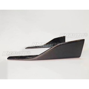 Real Carbon Fiber Look Car Side Skirt Spoiler Guard <b>Splitter</b> Universal For All Models Body Kit Car Accessories - Product Image 5