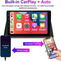 Écrans autoradio Android universels EYEWA 9 pouces 2+32g/4+64g pour appuie-tête de voiture avec navigation GPS FM Carplay et Android Auto