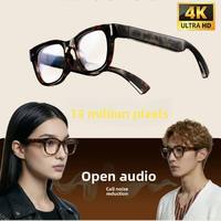 Nouvelles lunettes intelligentes 13MP 4K avec application de traduction IA, contrôle par application, étanchéité IP68, chargement magnétique, haut-parleur, microphone, lecteur de musique, appels téléphoniques