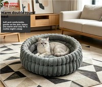 Niche ovale universelle quatre saisons pour animaux de compagnie, grande, enveloppante, épaisse, chaude pour l'hiver, en tissu solide et écologique, pour salon