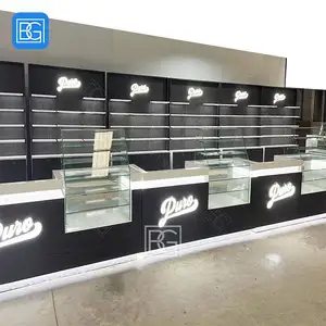 Grain Display Rack Lock Glass Showcase Display Tobacco Store Cigarette Cabinet Smoke Shop Dispensary Display