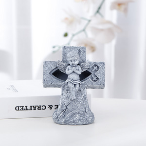 KOMI <span class=keywords><strong>statue</strong></span> da giardino per la casa più vendute resina Little Angel Cross Heart <span class=keywords><strong>statue</strong></span> per pilastro da tavolo ornamenti in piedi regali di artigianato - Product Image 5