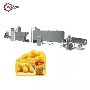 Twin Screw Extruder Puff Snack Cheese Ball Processing Line Corn Food Crunch Plant