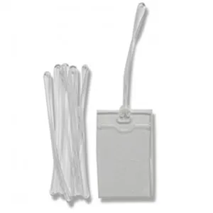 Hot Selling Clear Plastic Pvc Bagage Tag Loops, Clear Vinyl Plastic Loops Zachte Lus Plastic Tag