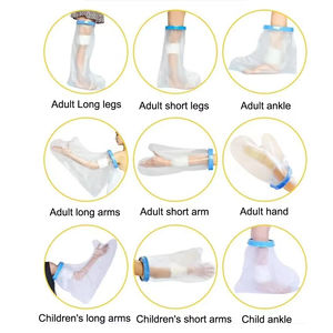 Protector de Vendaje Médico Impermeable al por Mayor, Nivel 6, de Silicona+PVC, para Piernas Cortas de Adultos, Reutilizable y Ecológico - Product Image 4