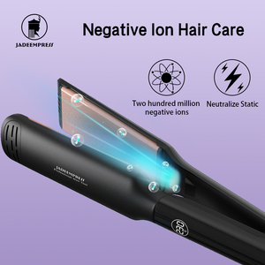 Lisseur électrique professionnel de qualité salon avec logo personnalisé, affichage de la température LCD, revêtement céramique PTC pour le lissage des cheveux, idéal pour les hôtels - Product Image 4