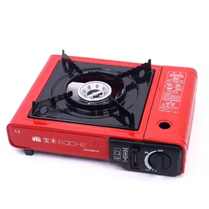 Kompor kaset portabel, peralatan dapur piknik berkemah dapat disesuaikan kompor kecil