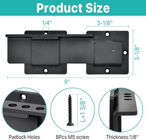 Loquet de sécurité moderne pour hôtel, type grillette, en bois massif, à 90 degrés, avec pêne <span class=keywords><strong>coulissant</strong></span> à <span class=keywords><strong>angle</strong></span> <span class=keywords><strong>droit</strong></span>, capacité 330 lbs, pour décoration - Product Image 6