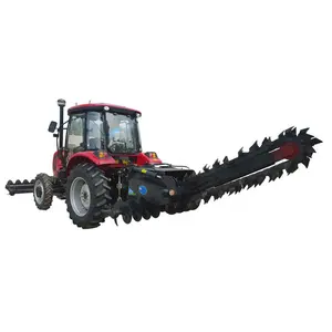 Tractor chain trencher ditch digger machine water pipe trencher