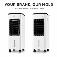 Refroidisseur d'air portable OEM personnalisé avec boîtier en plastique, écoénergétique pour le camping et les fêtes en extérieur