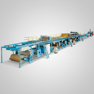 Ligne de production de carton ondulé à grande vitesse 3 plis 5 plis / machine à onduler le carton - Product Image 1