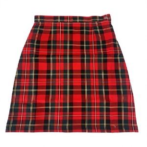 Minigonna a pieghe a quadri per ragazze, stile uniforme scolastica casual, <span class=keywords><strong>gonna</strong></span> alla moda per bambini con motivo a quadretti rosso e nero - Product Image 1
