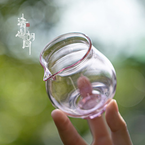 Taza de cristal Xiao Fu, dispensador de té minimalista resistente al calor de pequeña capacidad para el té de la tarde para adultos - Product Image 4