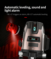 Niveau laser rotatif industriel de haute qualité à 2 lignes, lumière verte, auto-nivelant, pour la construction, machine de nivellement à 360°, précision de 1 mm