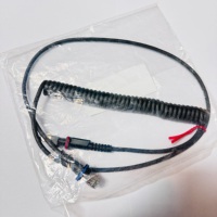 Câble réseau KEYENCE HR-C3NC, type enroulé, 3 m, pour lecteur de codes-barres portable série HR-X HR C3NC