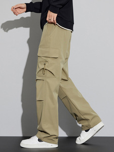 <span class=keywords><strong>Pantaloni</strong></span> da paracadutista da esterno plissettato di alta qualità da <span class=keywords><strong>uomo</strong></span> con nuova tela Casual da alpinismo elastica a forma rilassata - Product Image 3