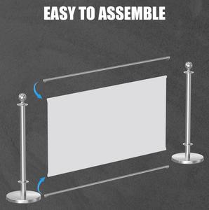 Premium özel Logo baskılı Polyester kumaş örgü çit afiş açık kahve dükkanı reklam alışveriş merkezi reklam için - Product Image 3